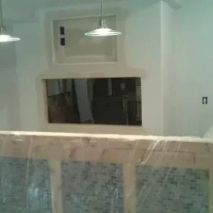 Front wall with drywall.jpg